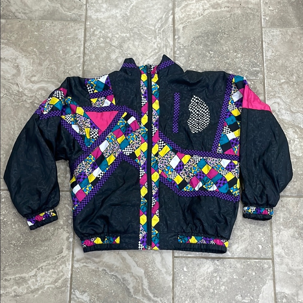 Vintage Lavon Patchwork Checkered Paisley‎ Jacket M